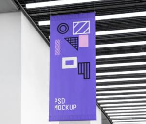 Quality Full Color Fabric Hanging Banners Advertising Promotion Hanging Vertical Banners wholesale