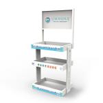 Countertop Cosmetic Display Stand Wooden Skin Care Display Stands Retail Makeup
