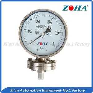 Quality Liquid Diaphragm Seal Pressure Gauge / Installed Vertical Pressure Gauge wholesale