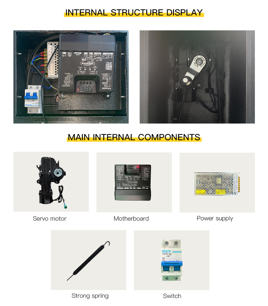 HCW Barrier Gate Vehicle Gate Automatic Car Parking Garage Servo Motor With Fast Speed 1-6m Boom