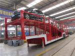 2 Axle Double Speed Landing Leg Car Carrier Trailer For Vehicle Transport