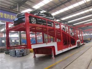 Quality 2 Axle Double Speed Landing Leg Car Carrier Trailer For Vehicle Transport wholesale