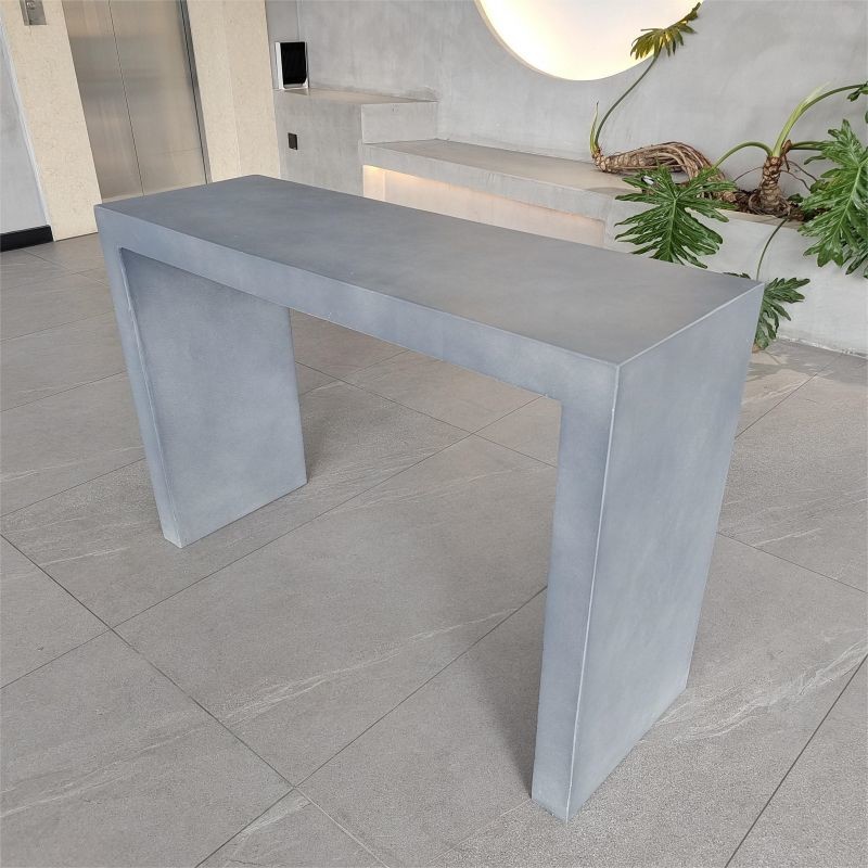 Outdoor GRC Concrete Table Chair Bench Irregular Shape Garden Furniture Set