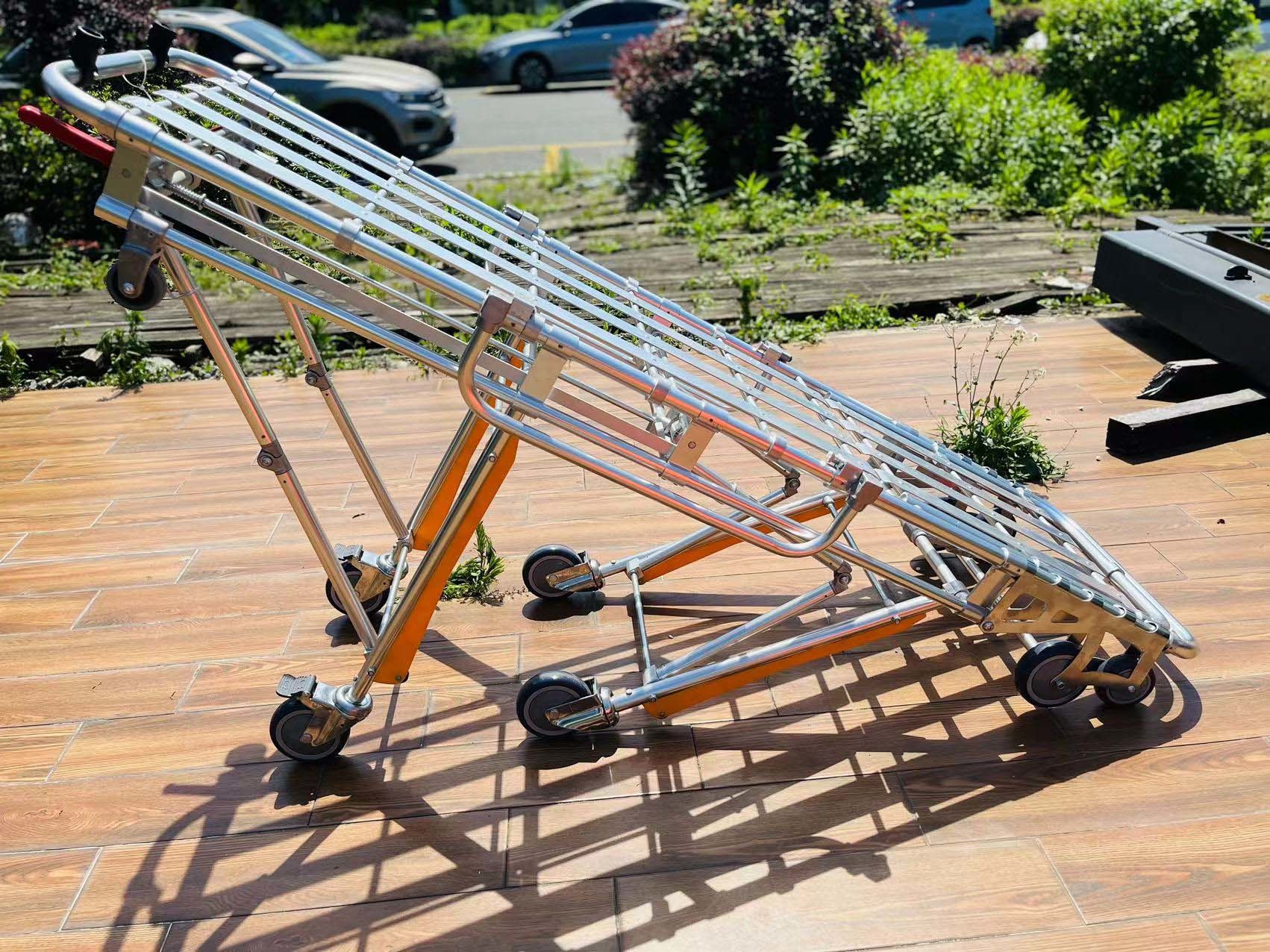 Aluminum Alloy Foldable Ambulance Stretcher Leg Adjustment For Transporting Wounded