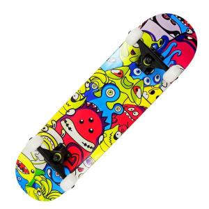 Quality Dragon Four Wheel Skateboard Red Pu Cushion Longboard Skateboard wholesale