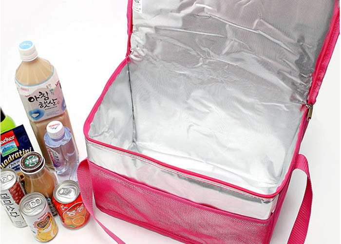 Colored Aluminum Foil Thermal Lunch Tote Bags Reusable For Men Wowen Children