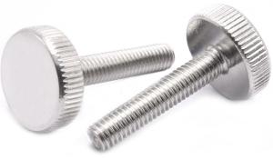 Quality 18-8 Stainless Steel Low-Profile Knurled-Head Thumb Screws DIN653 Knurled Thumb Screws Ajustment Screws wholesale