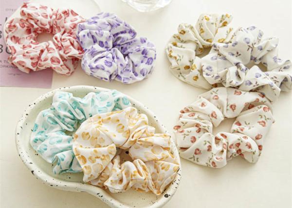 Summer floral series large colon hairbands hair accessories lady tie rope ball