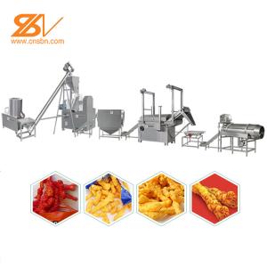 Quality Fried Or Baked Snack Production Line Corn Curls Extruder Machine wholesale