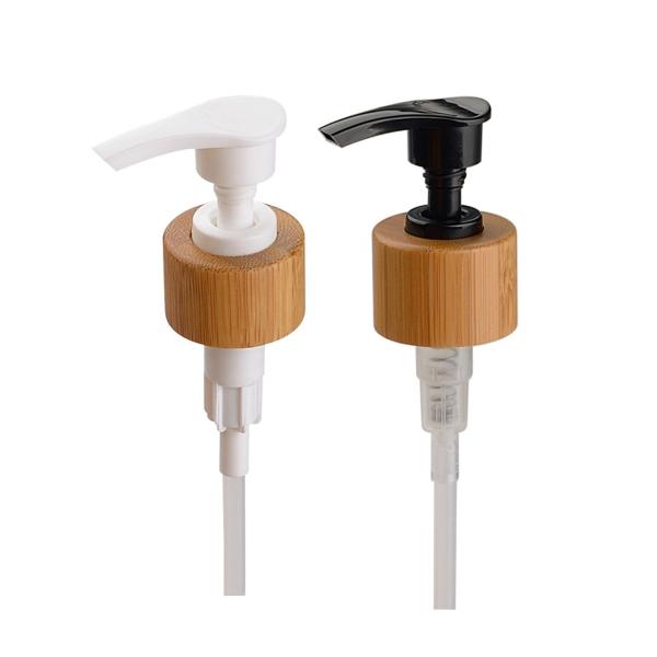 28/410 Bamboo Lotion Dispenser Black White Wooden Soap Dispenser 24/410 Bamboo
