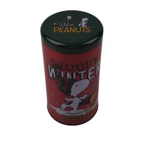 Quality CMYK Printing Metal Round Tin Containers With Plug Airtight Lid wholesale