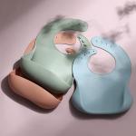 Bacteria Resistant Packaging Customized Silicone Baby Feeding Pinny Safe In