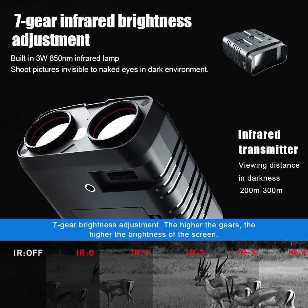 5X Infrared Night Vision Binoculars Digital Zoom Hunting Night Vision Telescope