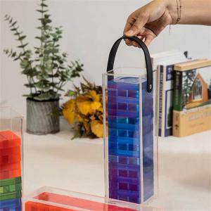 Quality Portable Monogram Crafts Acrylic Tumbling Tower Blocks Game wholesale