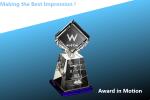 crystal award/acrylic trophy/acrylic award/intercontinental award/intercontinent