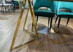 150*90*78cm Wrought Iron Marble Table