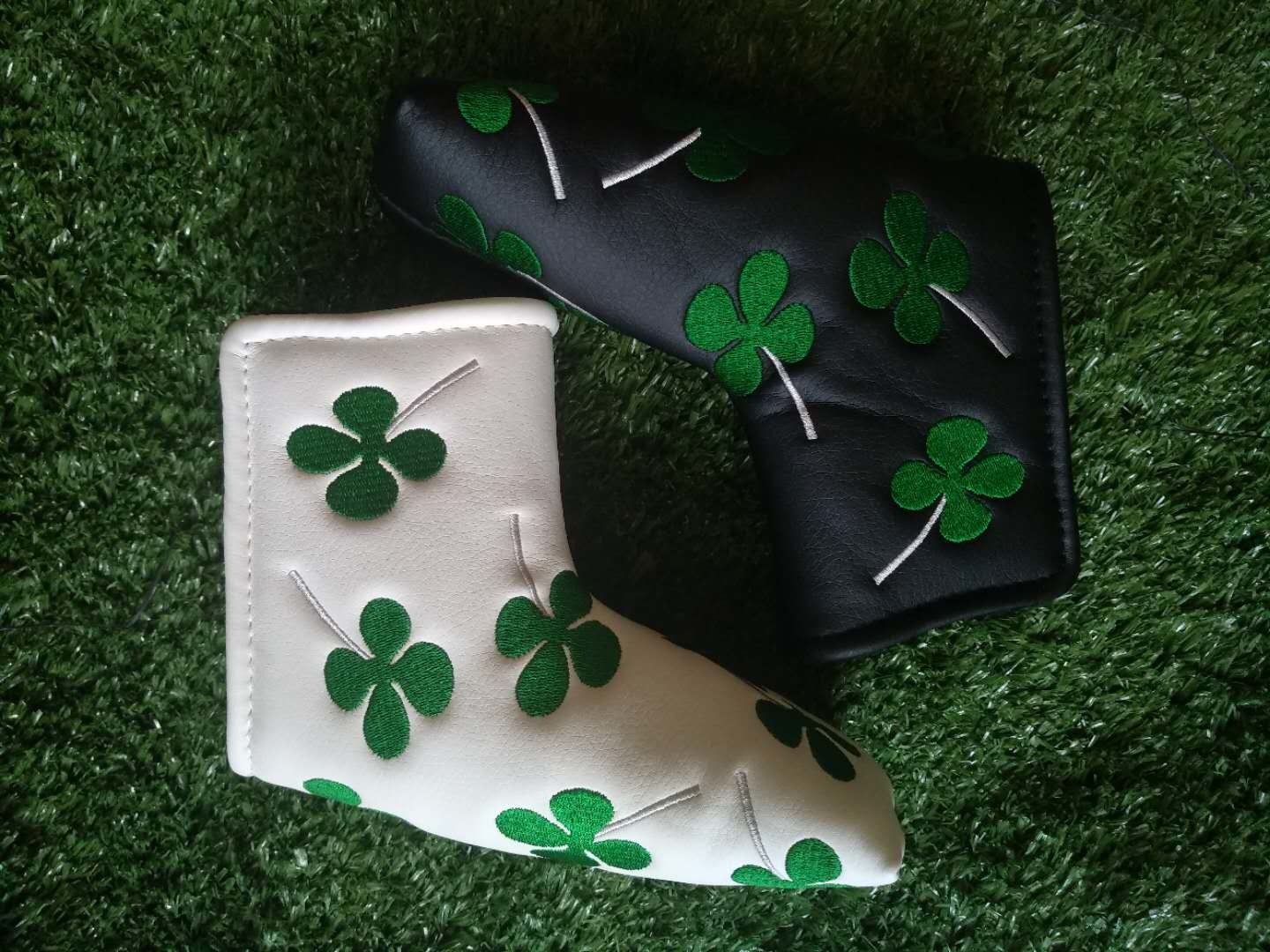 Four Leaf Clover headcover , Golf headcover , golf headcover , putter headcover , headcover