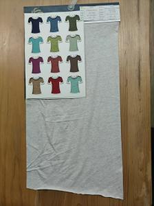 Quality Breathable And Pure Cotton Striped Knit Fabric For T-Shirt wholesale