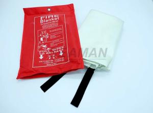 Quality EN1869 PVC Red Bag Marine Fire Fighting Equipment Fiber Glass Fire Blanket wholesale