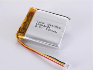 Quality LP603436 3.7V 750 MAH Prismatic Lithium Polymer Battery Silver Chemistry for Performance wholesale