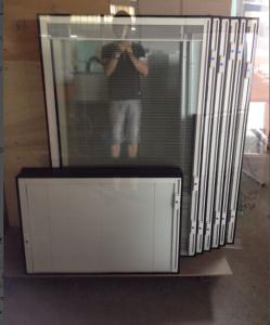 Quality 50MM 1.2M Glass Panels With Blinds Inside Glass For French Doors Noiseproof wholesale