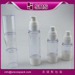 hot sell clear airless bottle with pump ,ShengRuiSi (SRS) Packaging black
