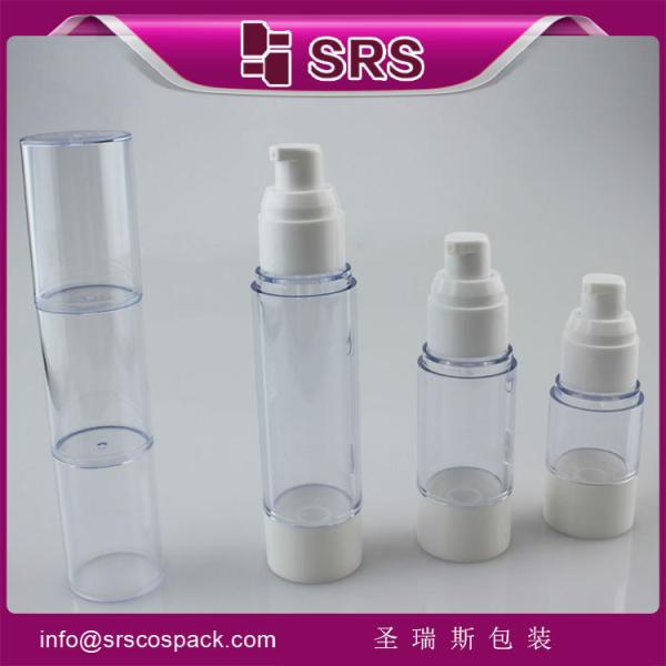 high quality and nice price bottle for skin care cream ,clear airless cosmetic