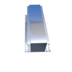 Machine Polishing Silver Oxide Aluminium Extrusions 6063 T5 Aluminium Profiles