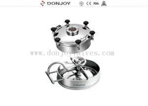 Quality Oval Inward Sanitary Φ435x335mm Tank Manhole Cover SS304 wholesale