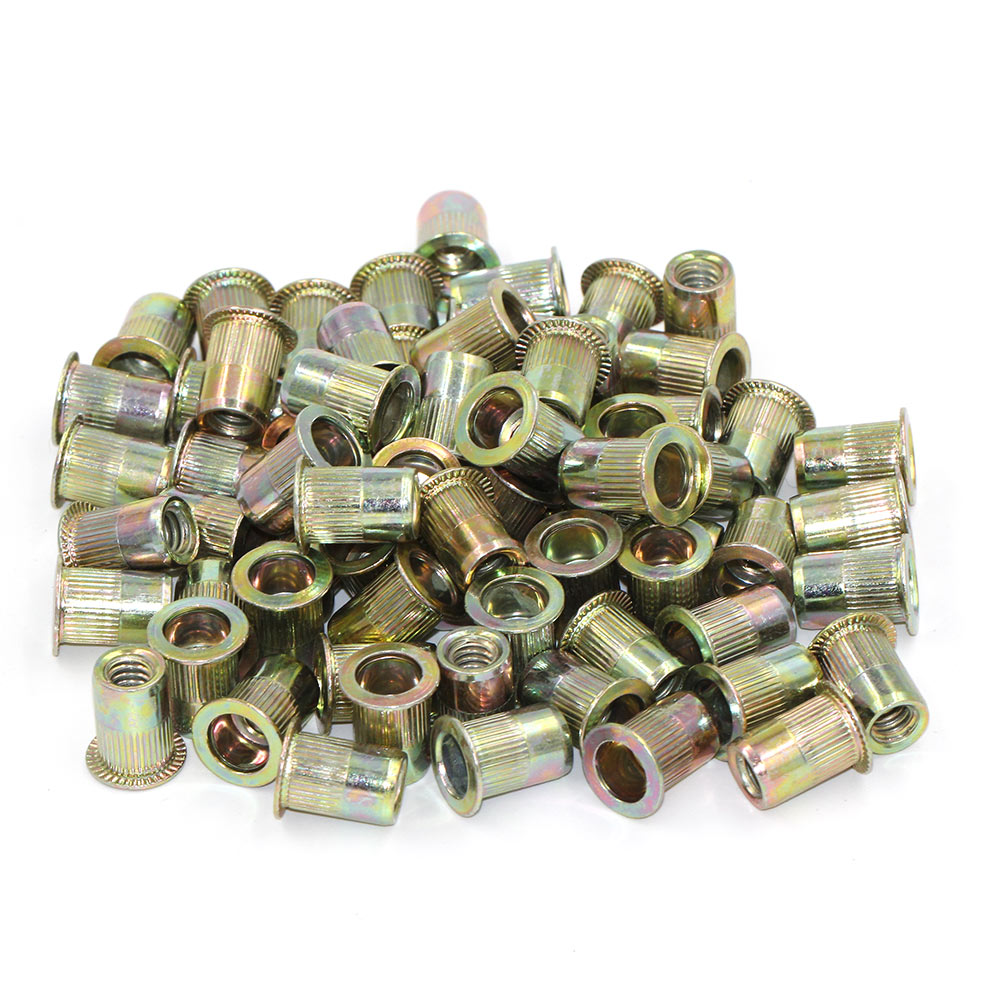 Polished Carbon Steel Flat Head Rivet Nut Customized With Grade 12.9