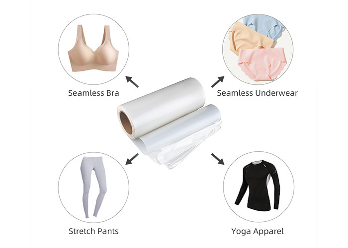 High Elastic Hand Feeling Hot Melt Glue Film TPU Double Sided Adhesive Film For Bra