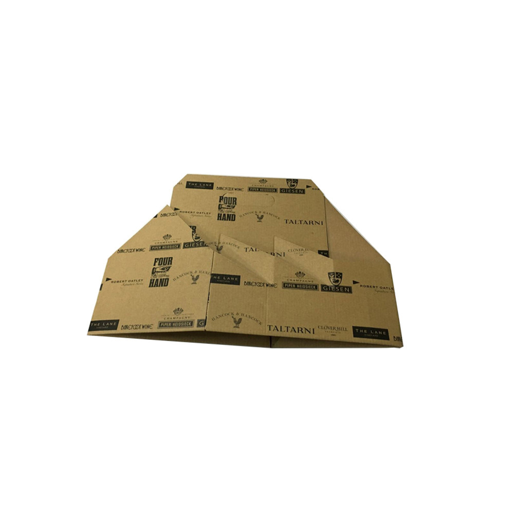 Flexo Printing Custom Corrugated Paper Box For Wine Beer Bottle Carrier BSCI Approved