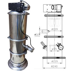 Quality 6000kg H Pneumatic Vacuum Feeder Lifter Conveyor Auxiliary Equipment wholesale