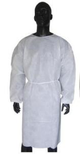 Quality White Disposable PPE Gowns Lightweight Coveralls Ties On Neck / Waist wholesale