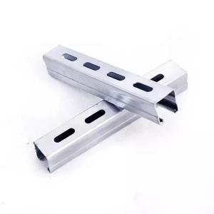 Quality 12m C Shaped Strength Galvanized Strut Channel At Affordable Cost Customizable Slotted Steel C Channel wholesale