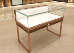 Multifunction Commercial Jewelry Display Cases Glass Top With Drawer Board