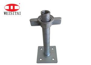 Quality 20# Steel Seamless Hollow Adjustable Base Jack For Scaffolding wholesale