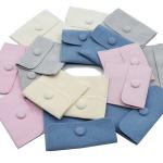 Microfiber Fabric Drawstring Gift Bags Envelope Suede Charms Packing