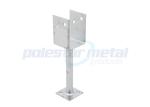 120 x 200mm Hot Dipped Galvanised Steel Full Stirrup Post Anchor For Wooden