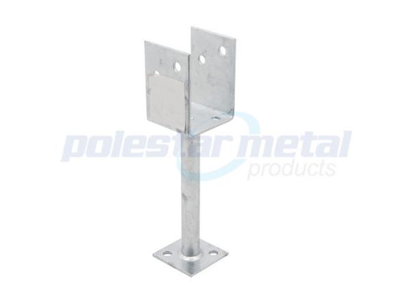 120 x 200mm Hot Dipped Galvanised Steel Full Stirrup Post Anchor For Wooden