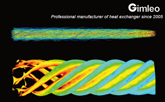 Tube In Tube Heat Exchanger For HVACR Systems 20HP 88KW Condenser Evaporator Structural Optimization Technology Patented Design
