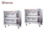 380V Electric Industrial Baking Oven Double Deck 0.6mm Plate Layer Controlled