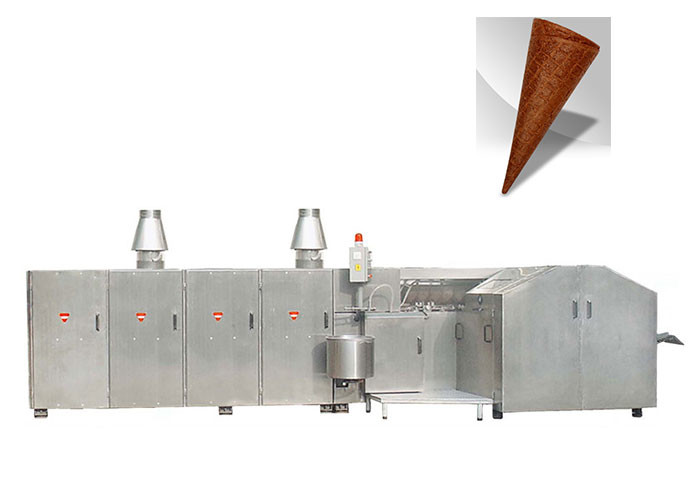Semi Automatic Crisp Ice Cream Cone Making Machine Stainless Steel Equipment