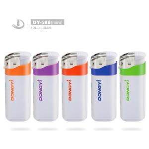 Quality Dy-588 Disposable Electric Sollid Color Lighter Customized Request for Cigarette wholesale