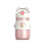 Personalized 300ml Travel Insulated Kids Water Bottle Cup With Straw
