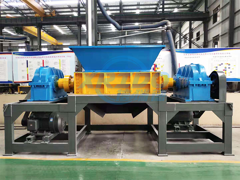 Dual Shaft Aluminium Can Shredder Crushing Industrial Shredder For Metal