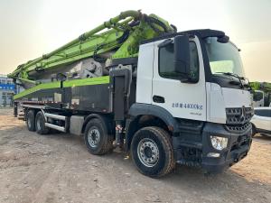 Quality Used/second-hand 2020year Zoomlion Ready Mix Cement Boom Pump Benz Chassis 56m Concrete Pump Truck Construction Work For sale wholesale