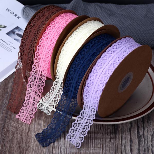 2.5cm Elastic Band Hollow Flower Ribbon for Sewing Clothing Garment Decorative
