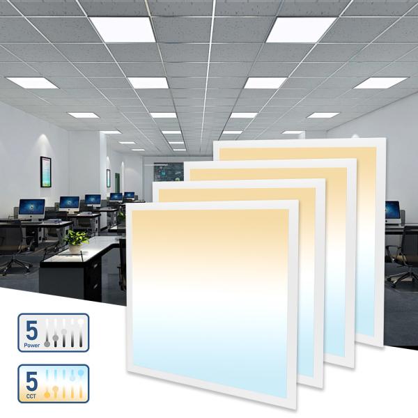 ETL DLC 5.1 LED Panel Light 30W 40W 50W 60W 72W 1x4' 2x2' 2x4' 120° Beam Angle
