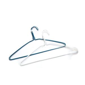 Quality Dry Cleaning Q195 16&quot; PVC Coated Clothes Wire Hanger wholesale